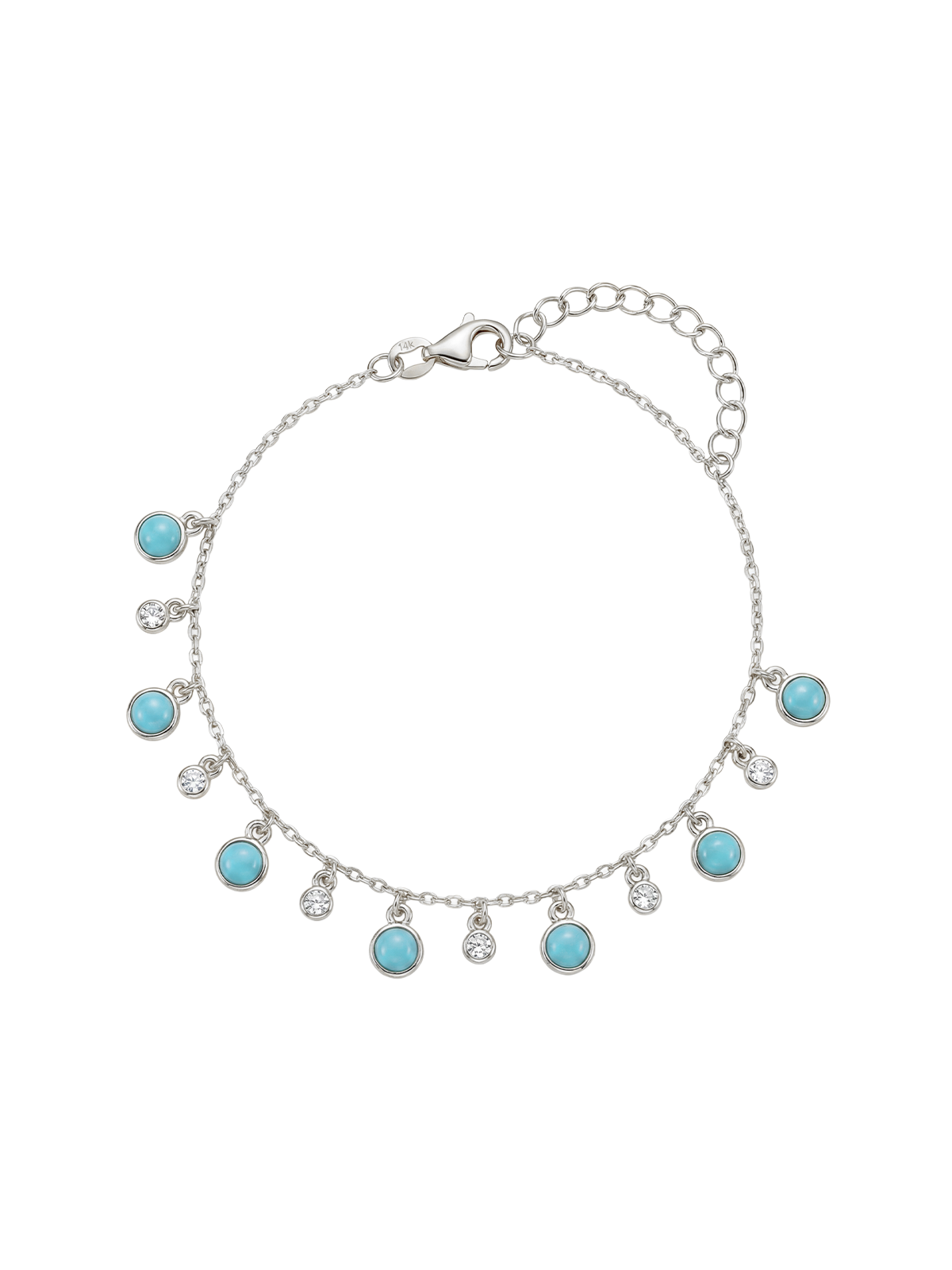 Aura Turquoise Drop Bileklik