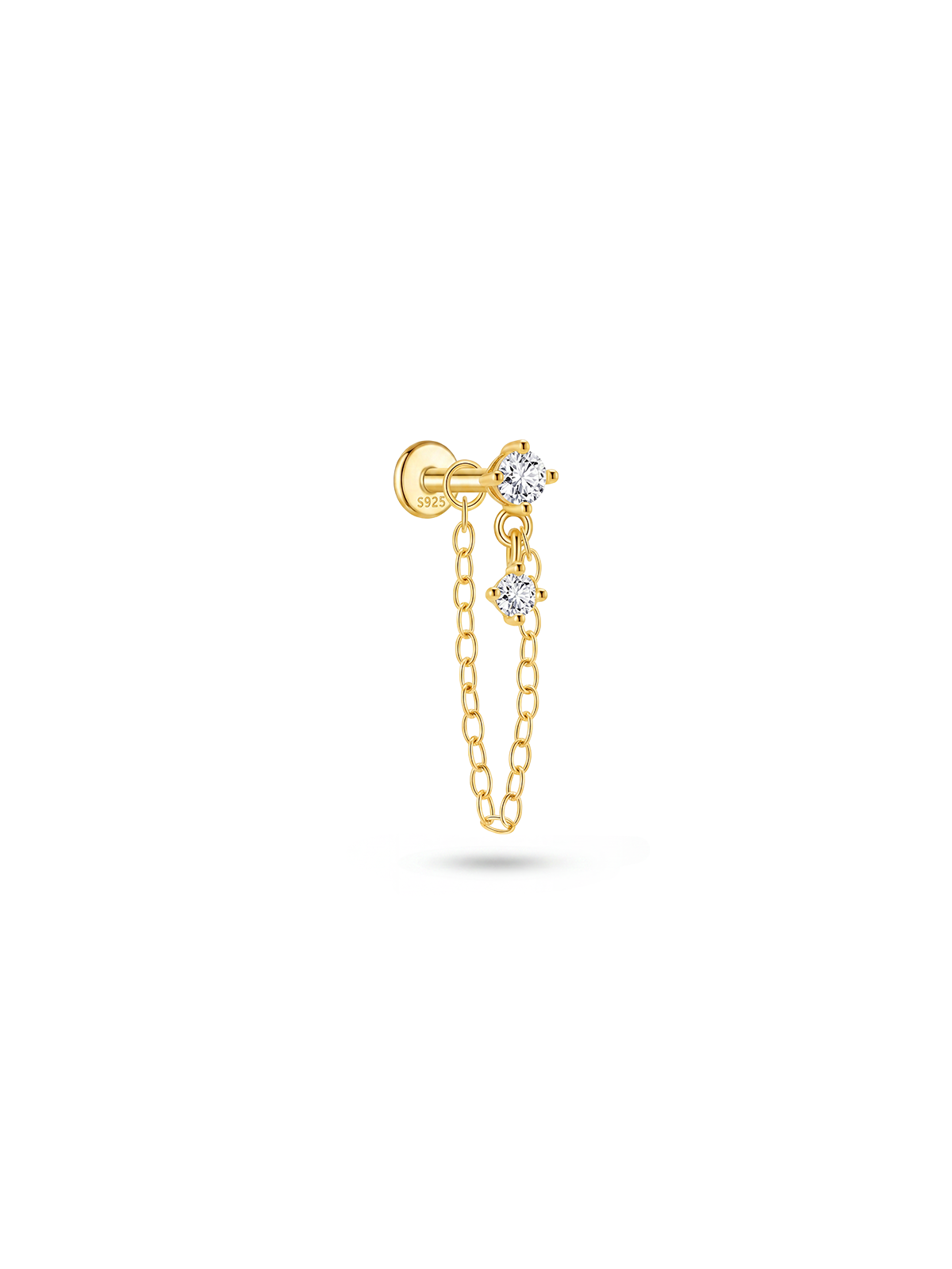 Aura Twin Chain Piercing