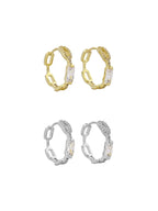 Baget Taşlı Gemici Zincir Halka Küpe