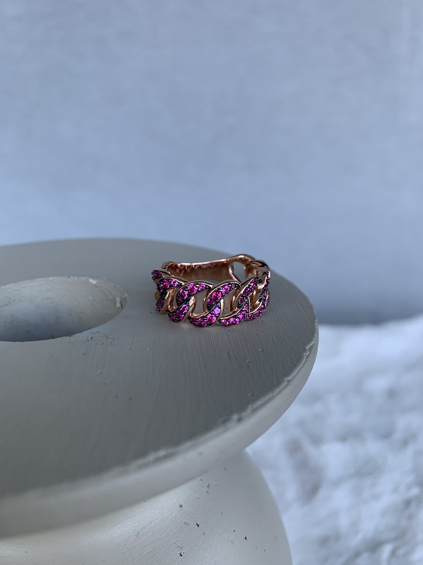 Colored Gourmet Chain Rings