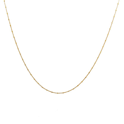 Cylinder Force Long Gold Chain Kolye