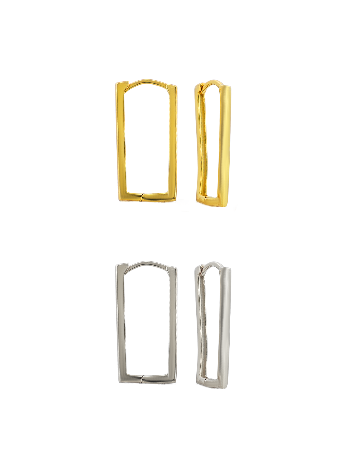 Dikdörtgen Halka Küpe