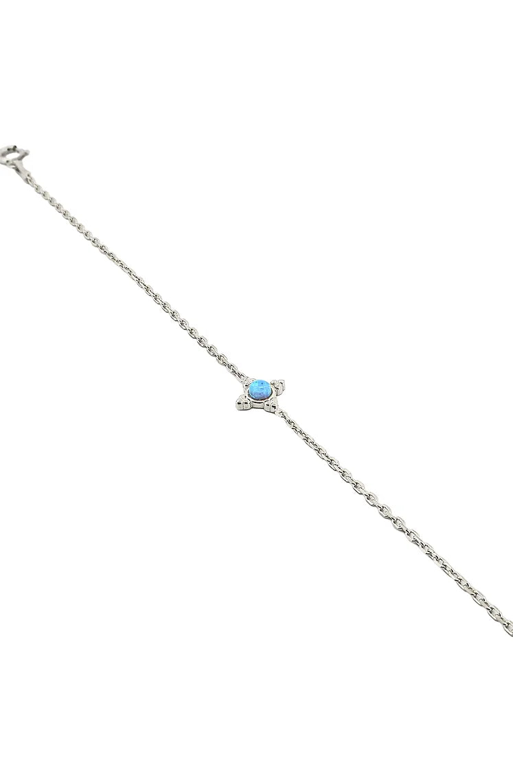 Dört Kollu Opal Taş Zincir Bileklik