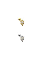 Dört Sıvama Taşlı Opal Piercing