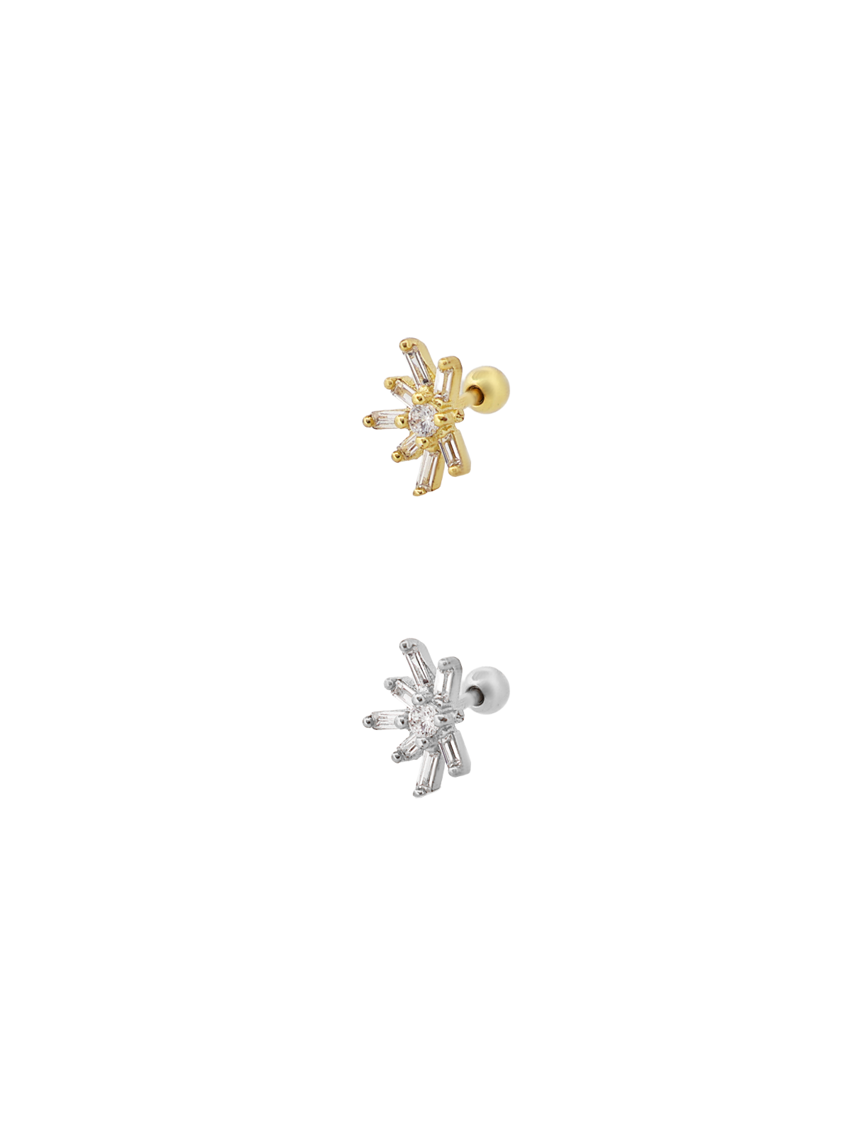 Orta Taşlı Baget Piercing