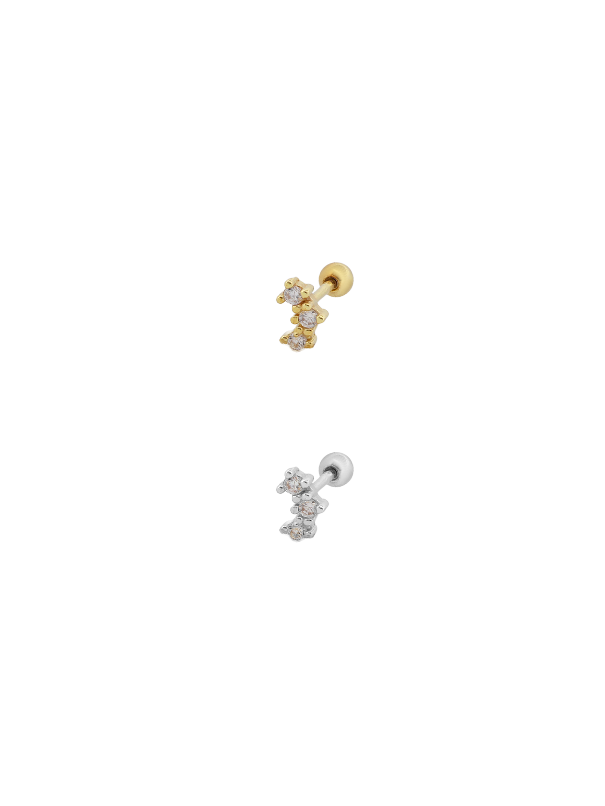 Tırnaklı Üç Taş Yay Piercing