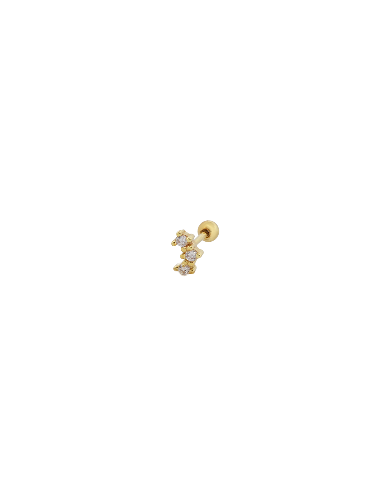 Tırnaklı Üç Taş Yay Piercing