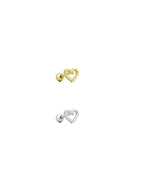 İçi Boş Vintage Kalp Piercing