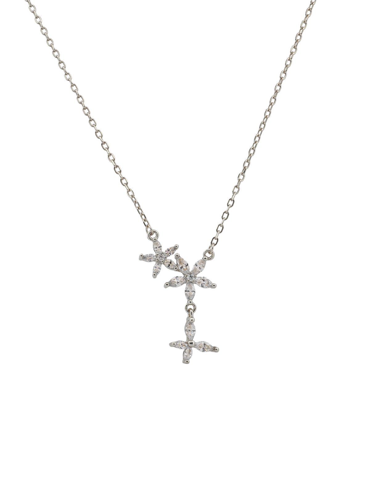 Kelebek Sallantılı İkili Lotus Y Kolye