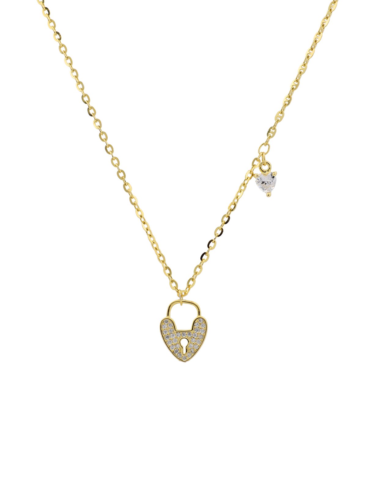 Kalp Sallantılı Kilit Kolye