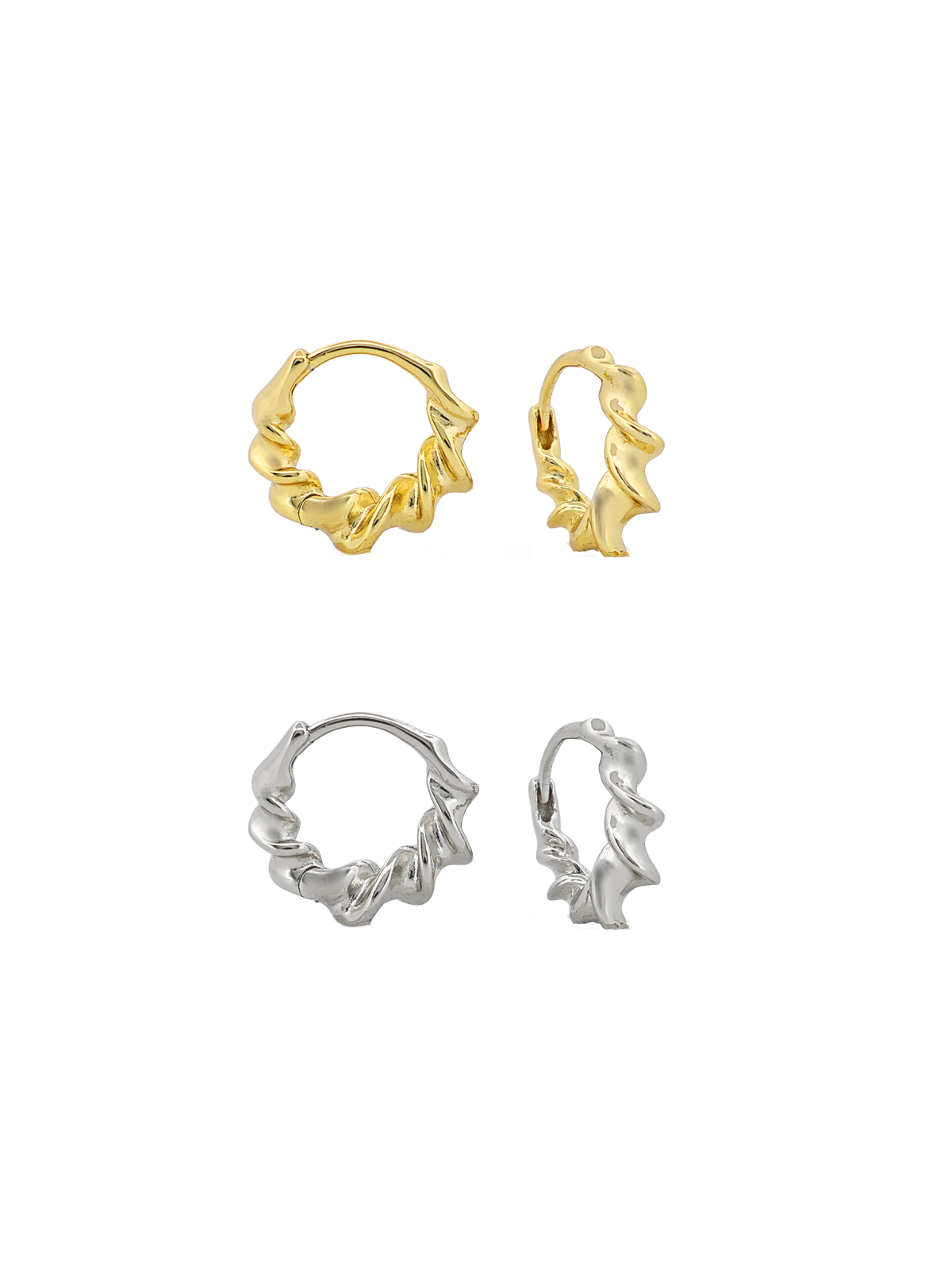 Kıvrık Halka Küpe