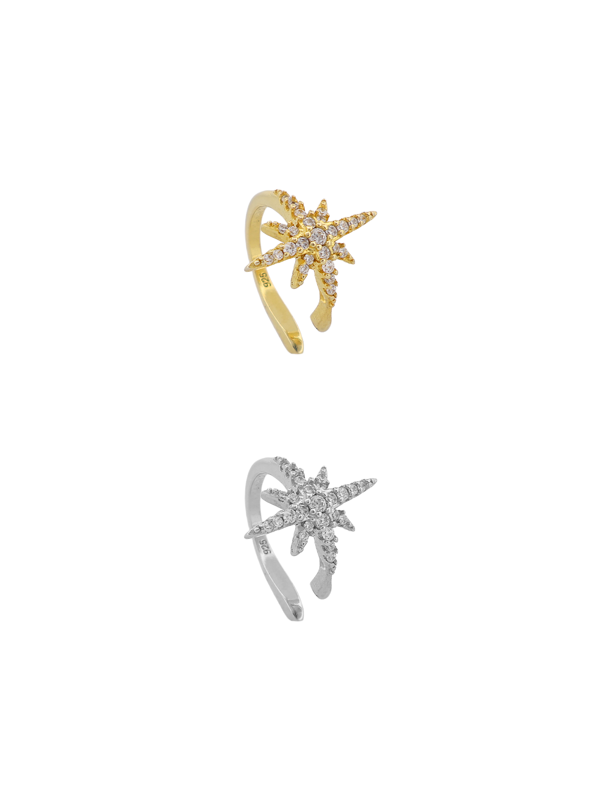 Taşlı Kutup Yıldız Ear Cuff