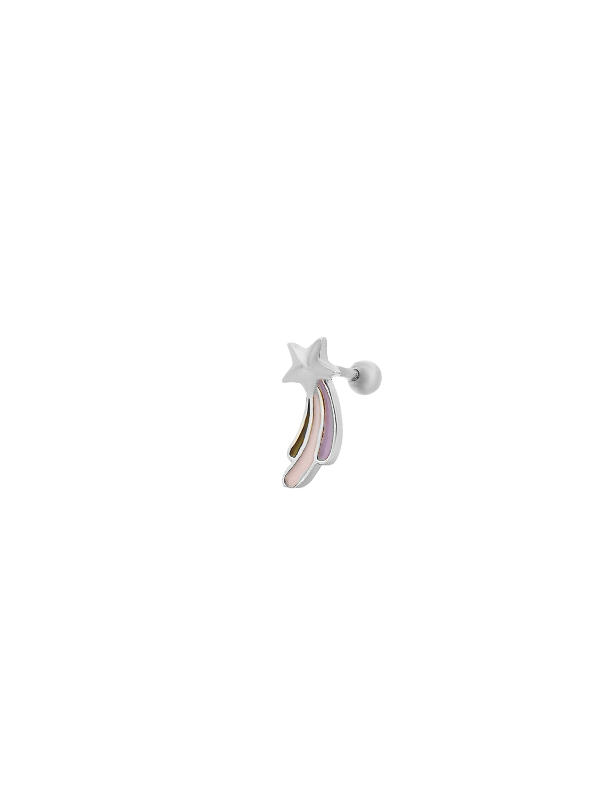 Renkli Kuyruklu Yıldız Piercing