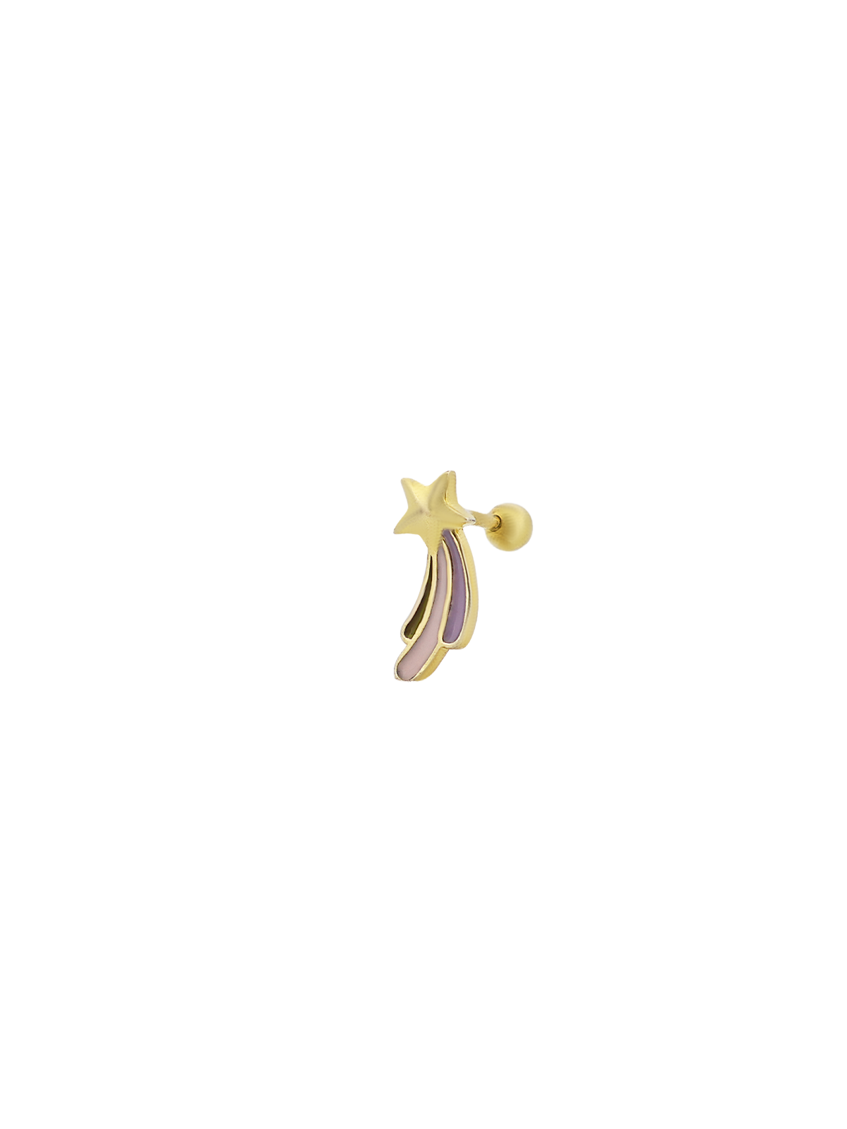 Renkli Kuyruklu Yıldız Piercing