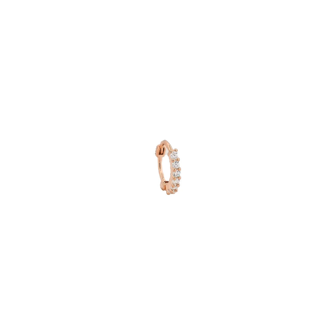 Micro Yarım Tur Taşlı Halka Piercing