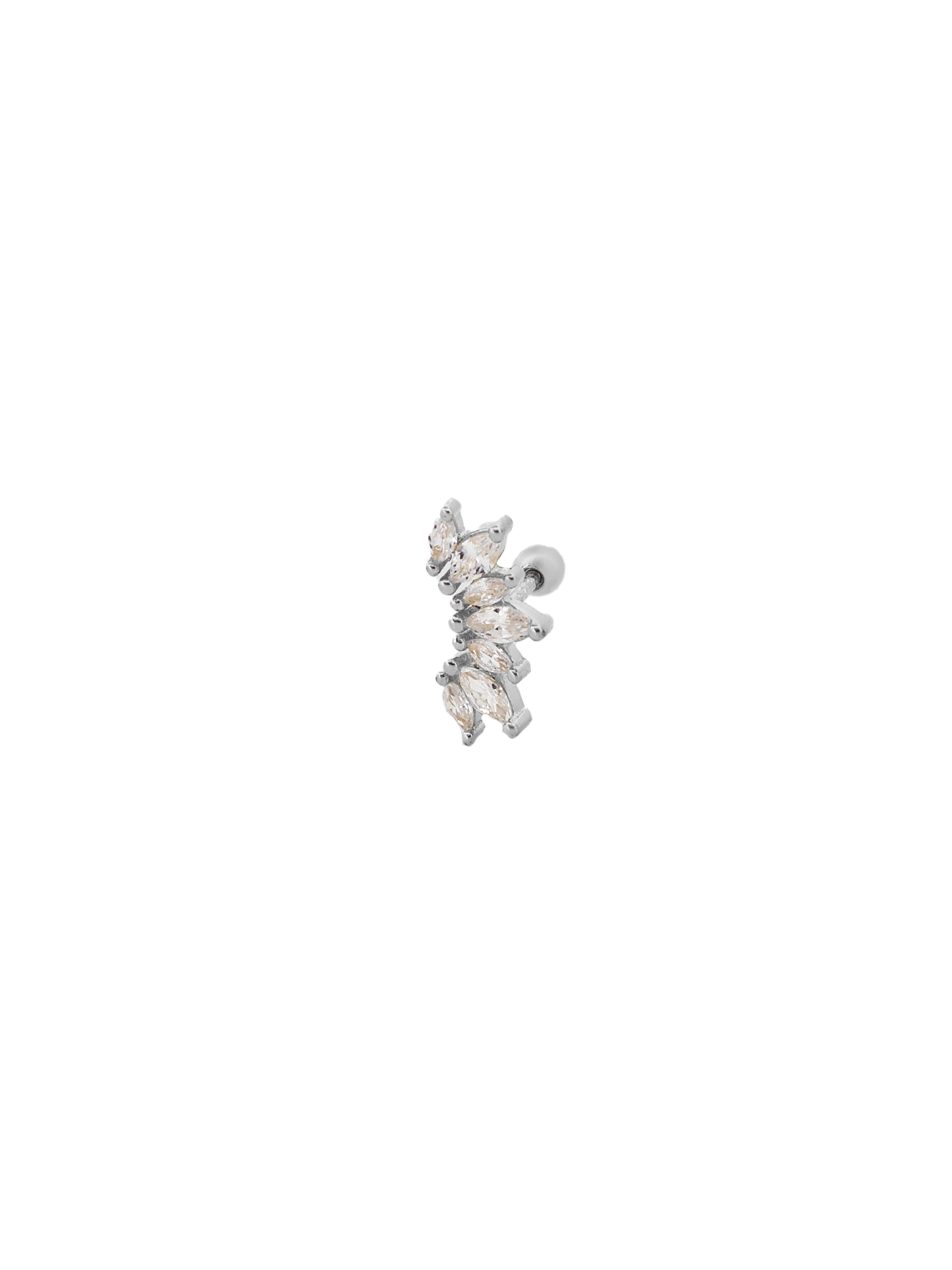 Mini Atlamalı Yedi Markiz Taş Piercing