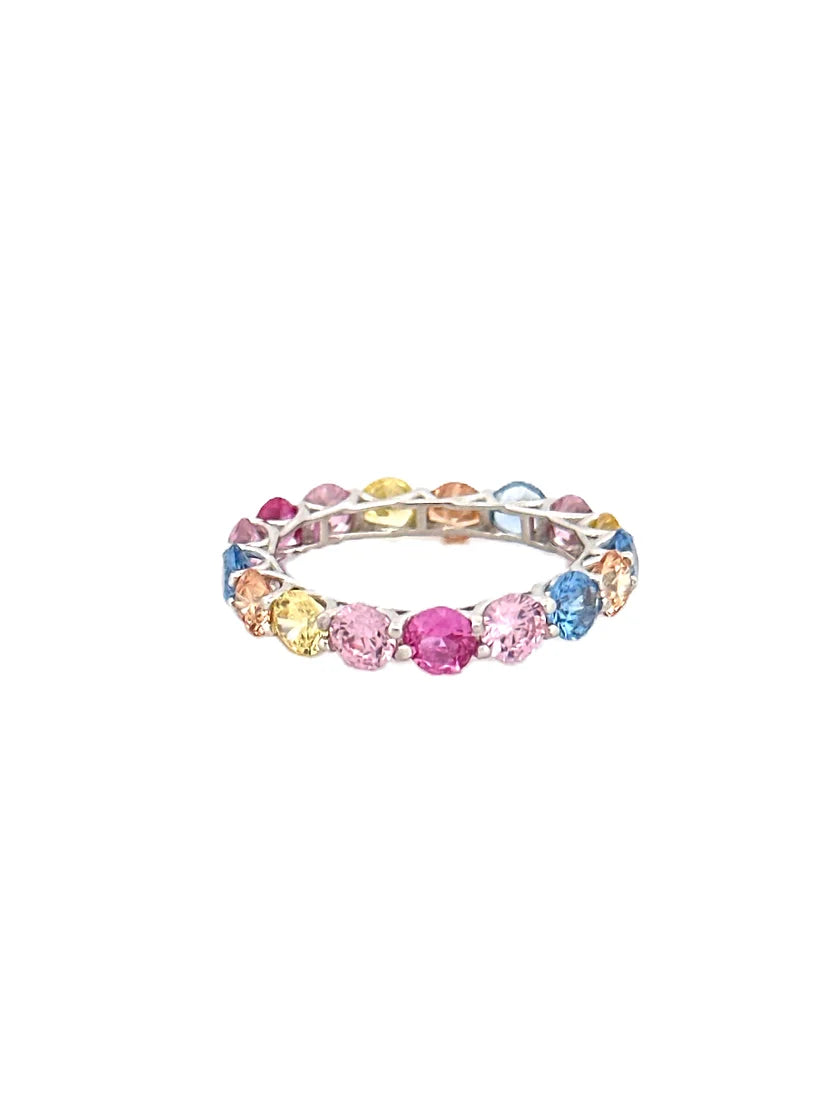 Multicolor Sarmal Montür Tam Tur Yüzük