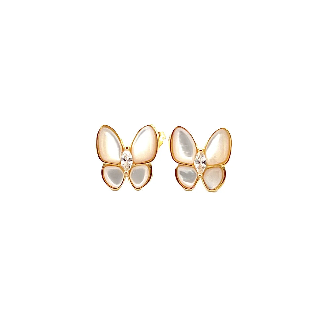 Nacre Butterfly Stud Küpe