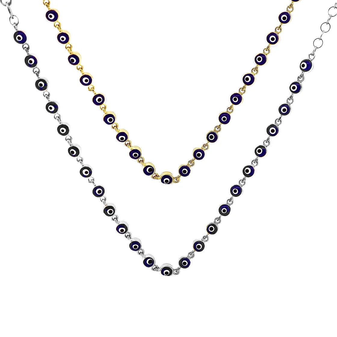 Sıra Yuvarlak Lacivert Nazar Bileklik