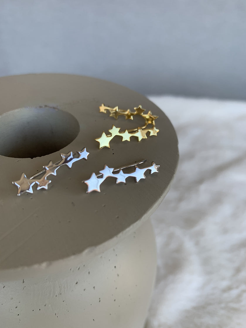 Beş Yıldız Sıralı Askı Küpe