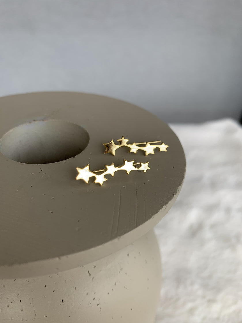 Beş Yıldız Sıralı Askı Küpe