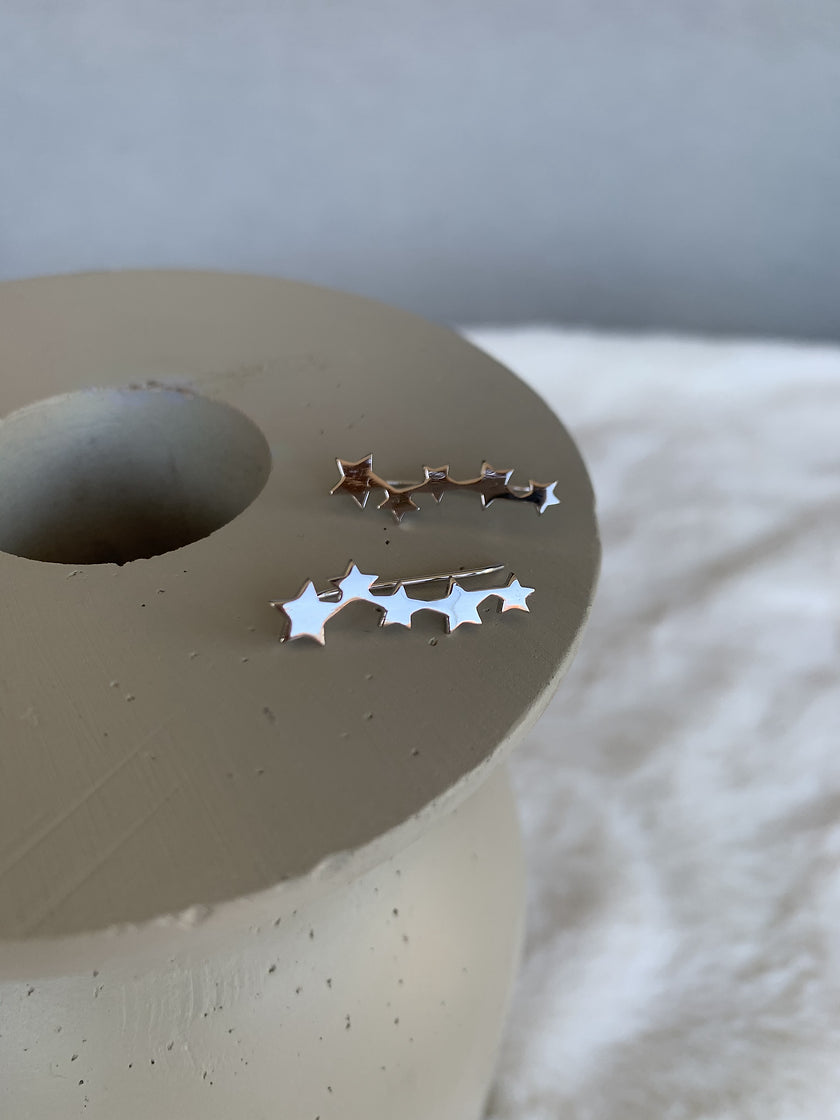 Beş Yıldız Sıralı Askı Küpe