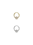 Taşlı Çiçek Daith Halka Piercing