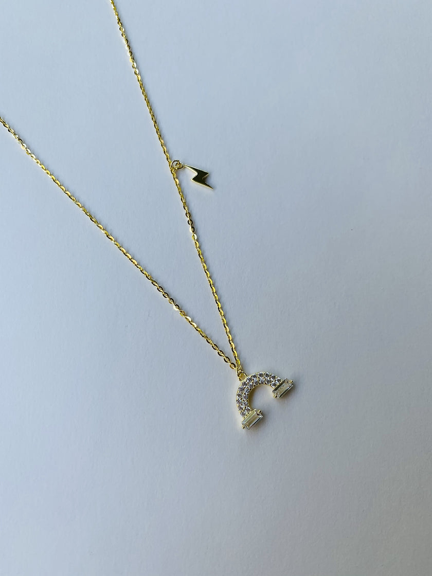 Gökkuşağı Şimşek Kolye