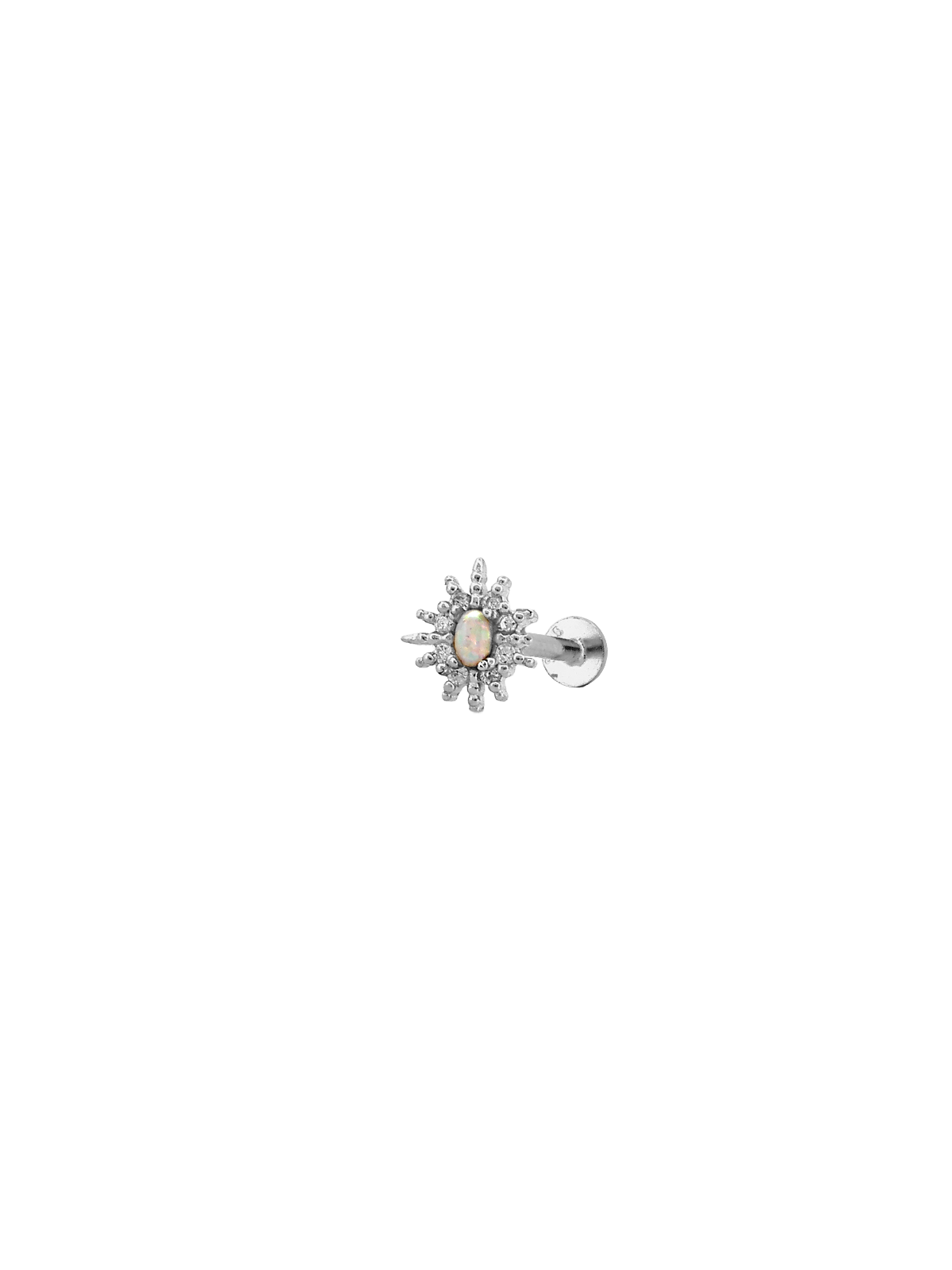 Taşlı Oval Opal Piercing