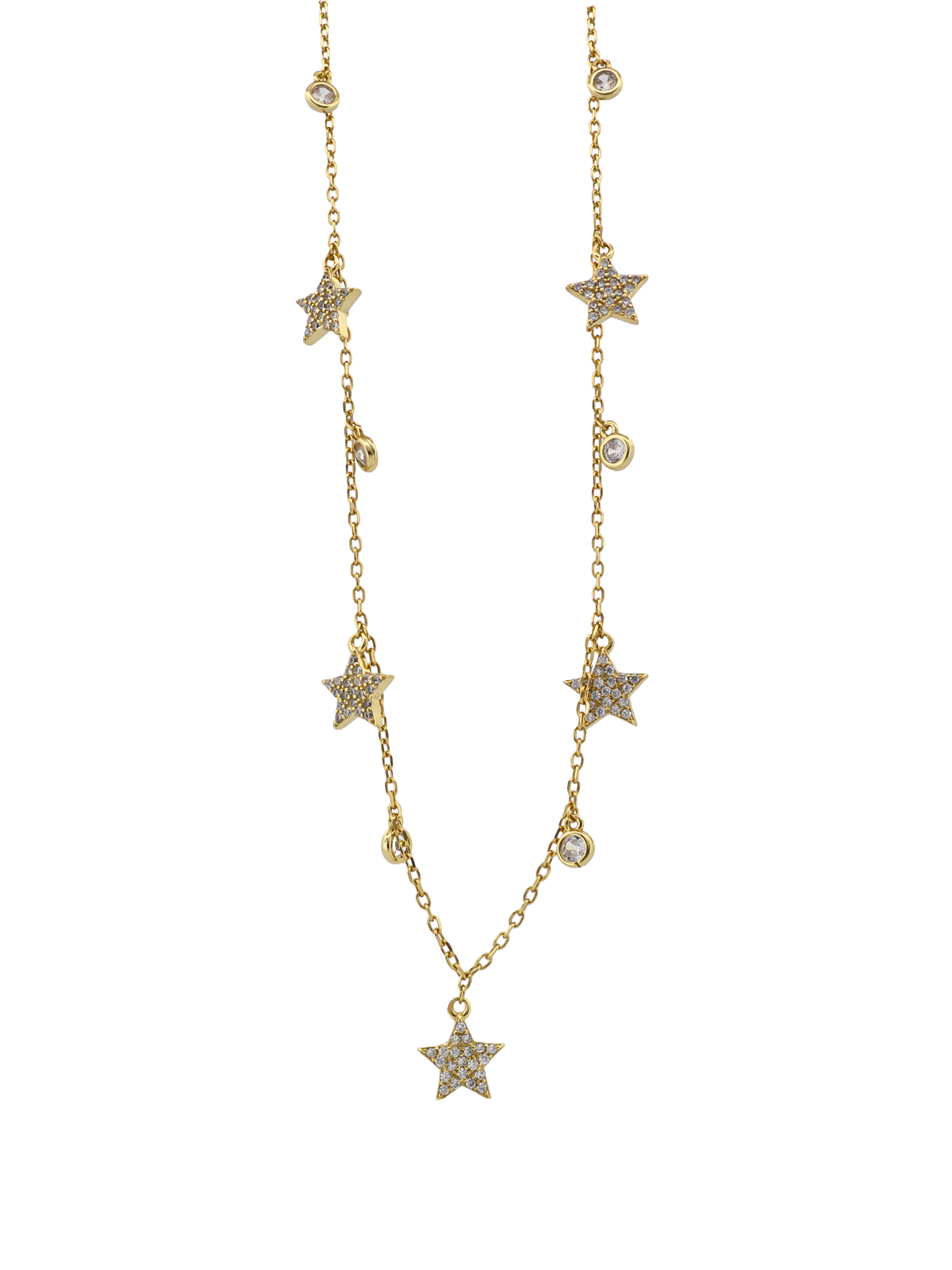 Tohum Taş Yıldız Sallantılı Kolye