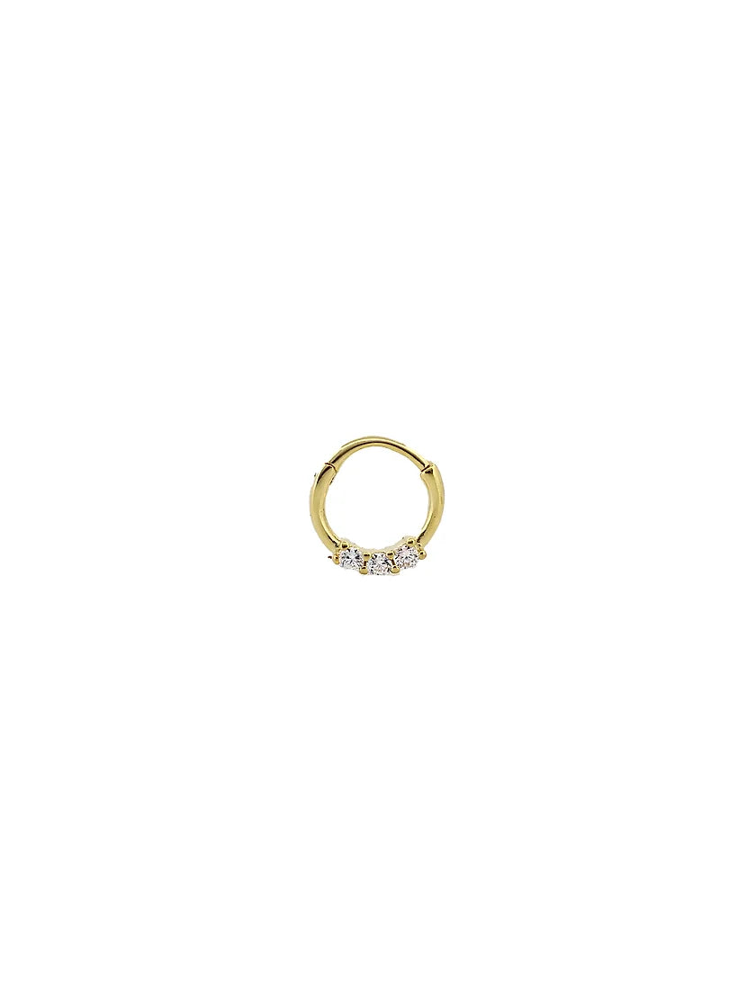 Üç Taş Daith Halka Piercing