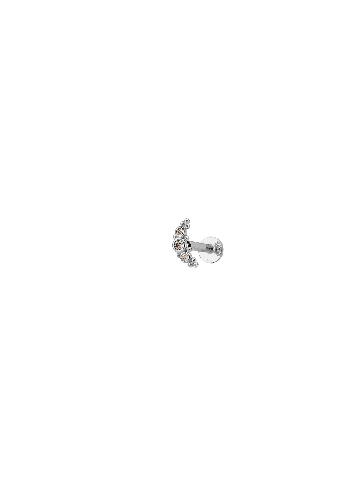Uç Topçuklu Üçlü Sıvama Taş Yay Piercing