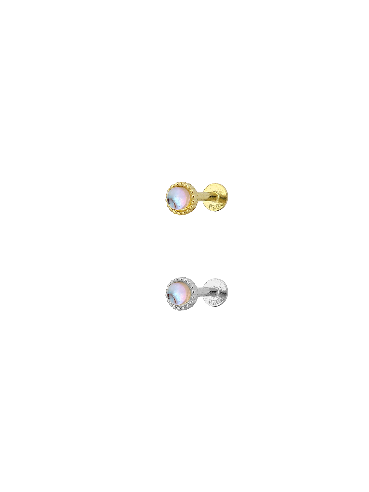 Vintage Ay Taşı Piercing