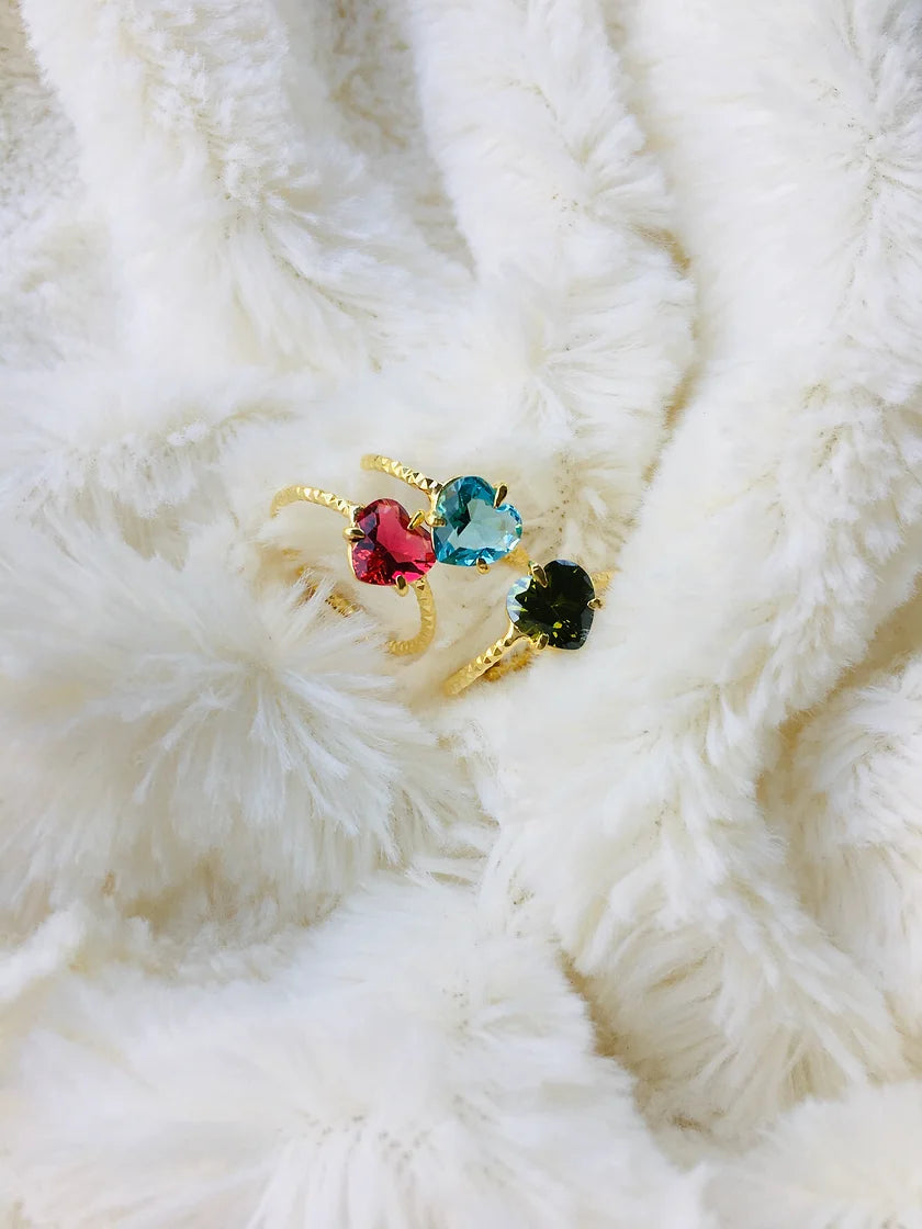 Zirkon Taş Gold Yüzük