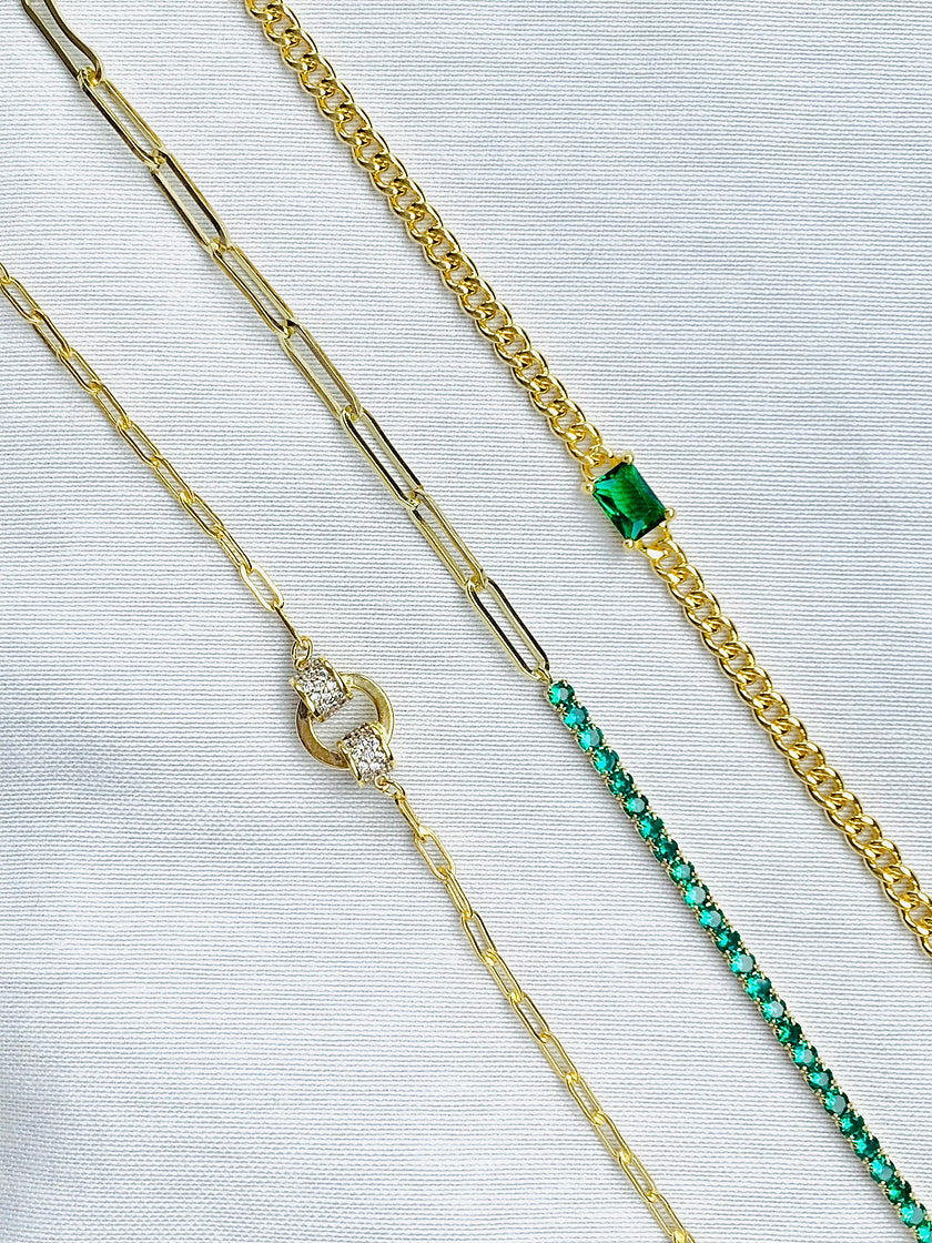 Yeşil Baget Gurmet Zincir Bileklik