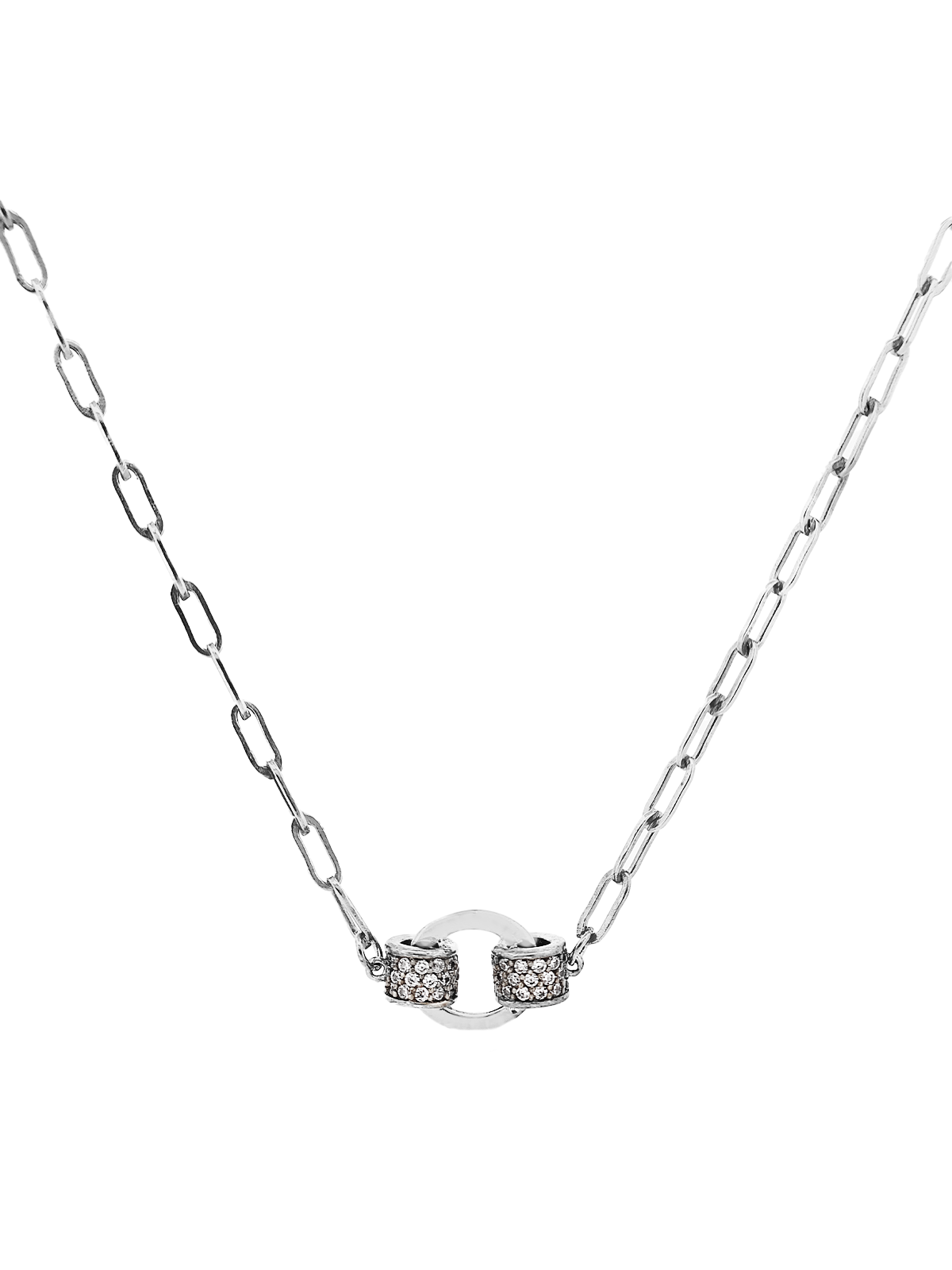 Taşlı Silindir Ataç Zincir Bileklik