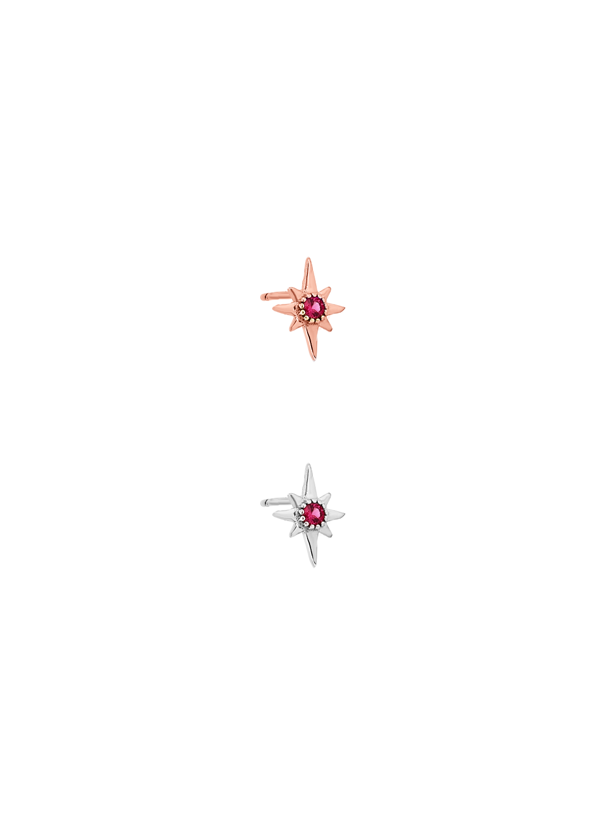 Pembe Kutup Yıldızı Tek Küpe