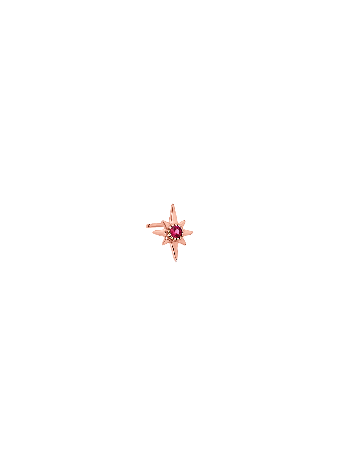Pembe Kutup Yıldızı Tek Küpe
