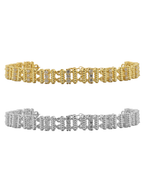 Orta Üç Taşlı Burgu Kafes Bileklik