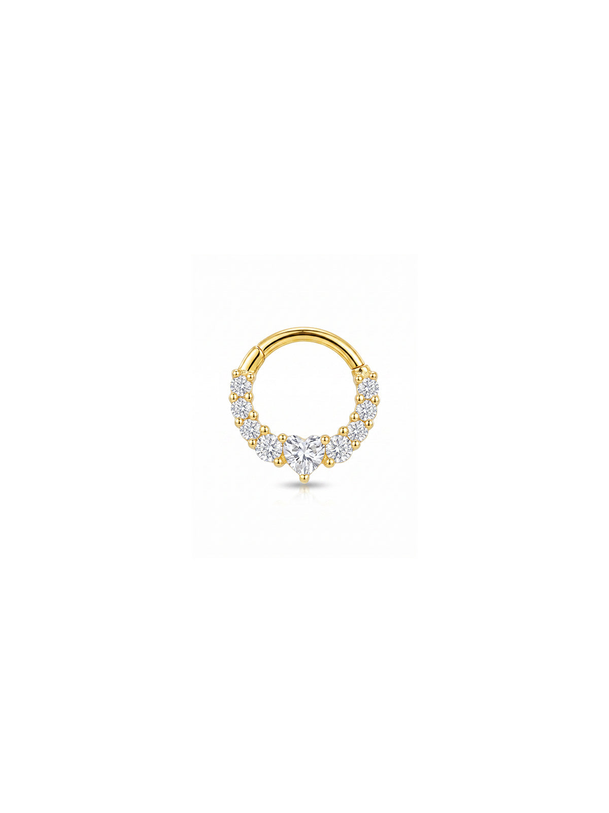 Aura Heart Halo Daith Halka Piercing