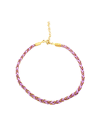 Renkli İp Top Zincir Örgü Halhal