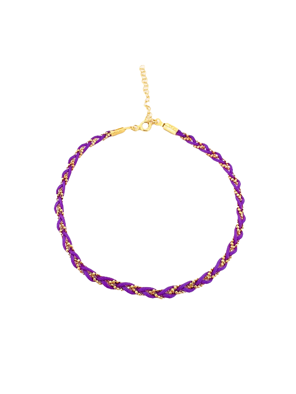 Renkli İp Top Zincir Örgü Halhal