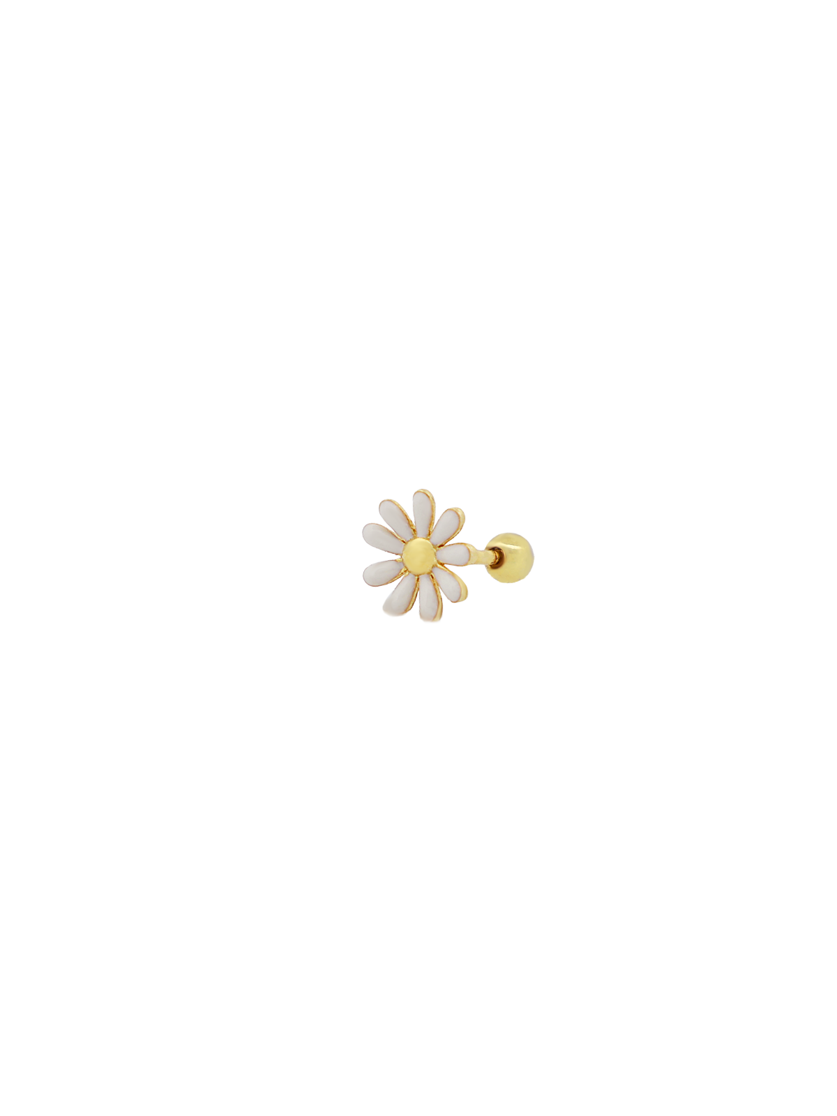 Beyaz Papatya Piercing