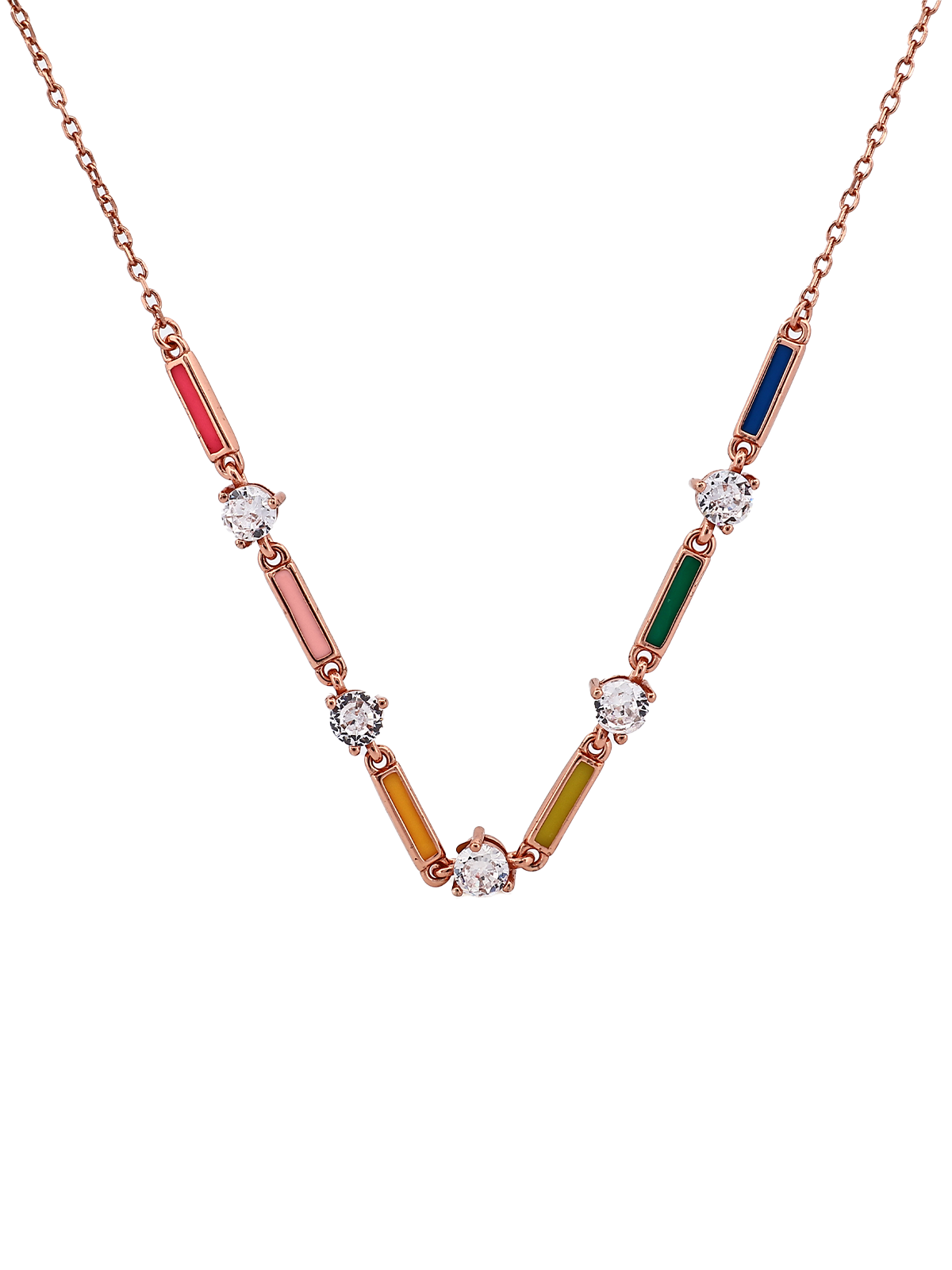 Taş Atlamalı Renkli Mineli Çubuk Bileklik