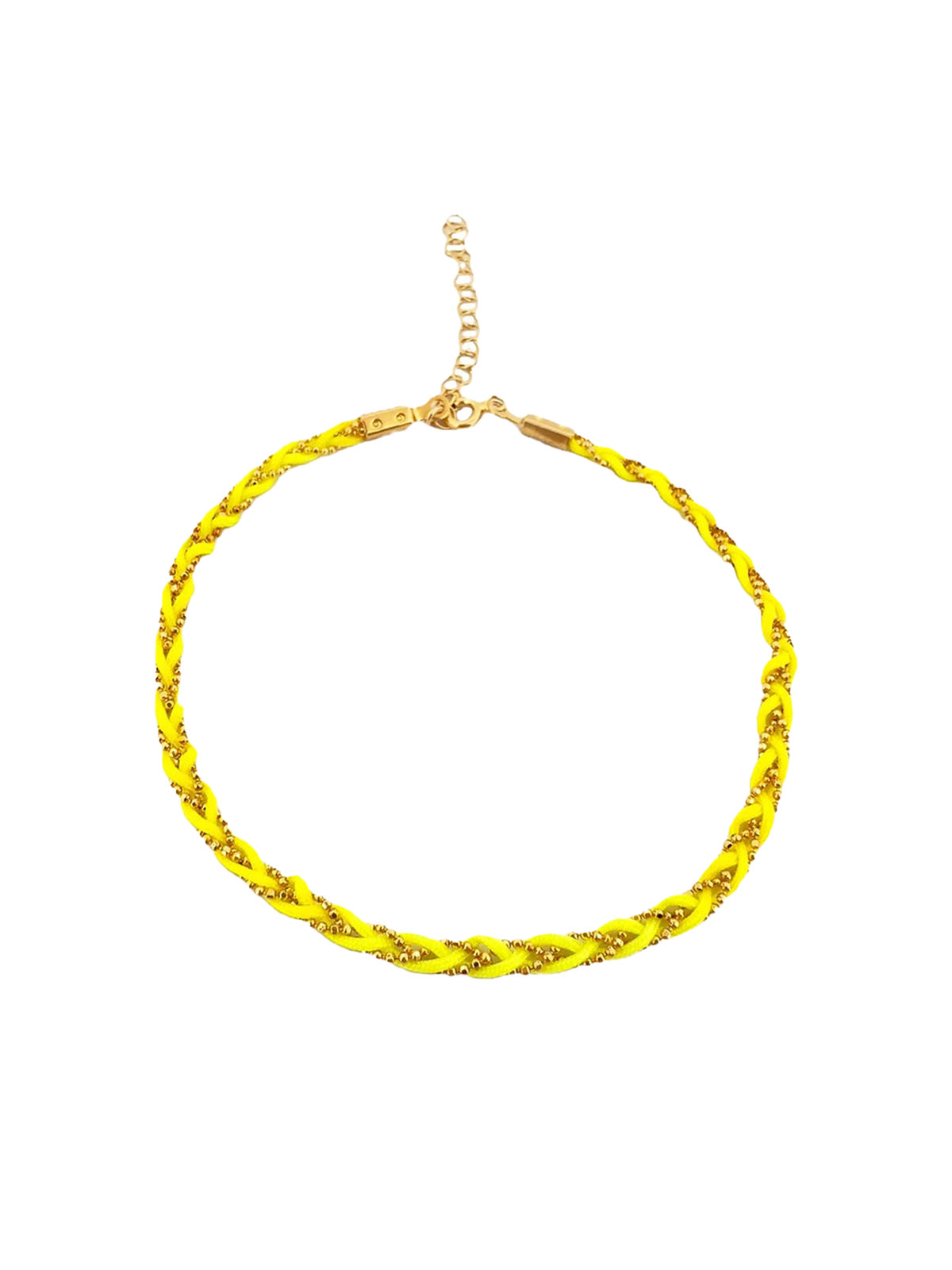 Renkli İp Top Zincir Örgü Halhal